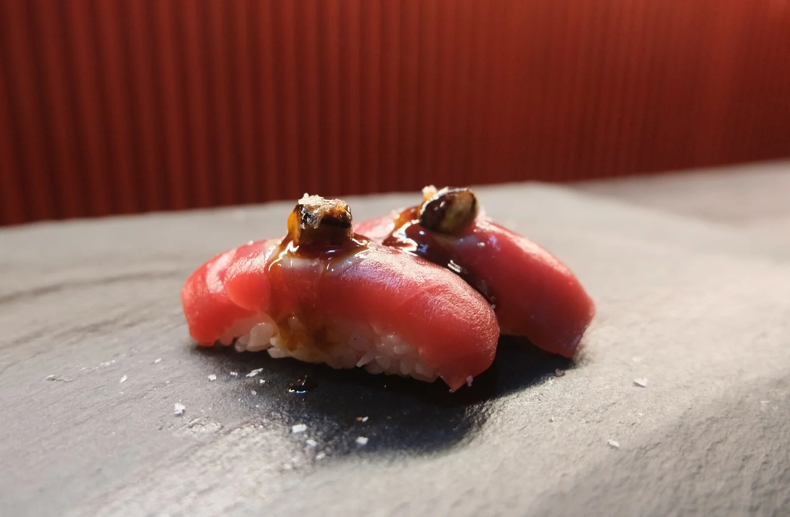 Nigiri de atún con foie